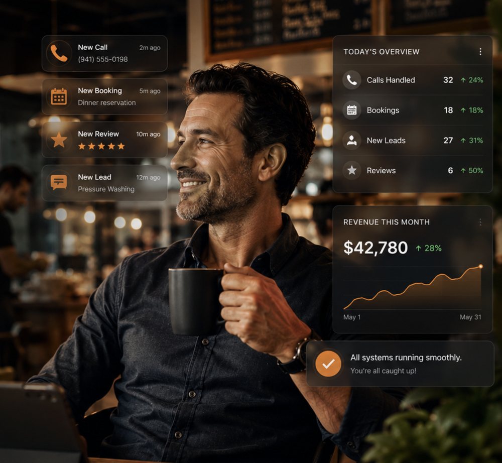 AI working inside a local business